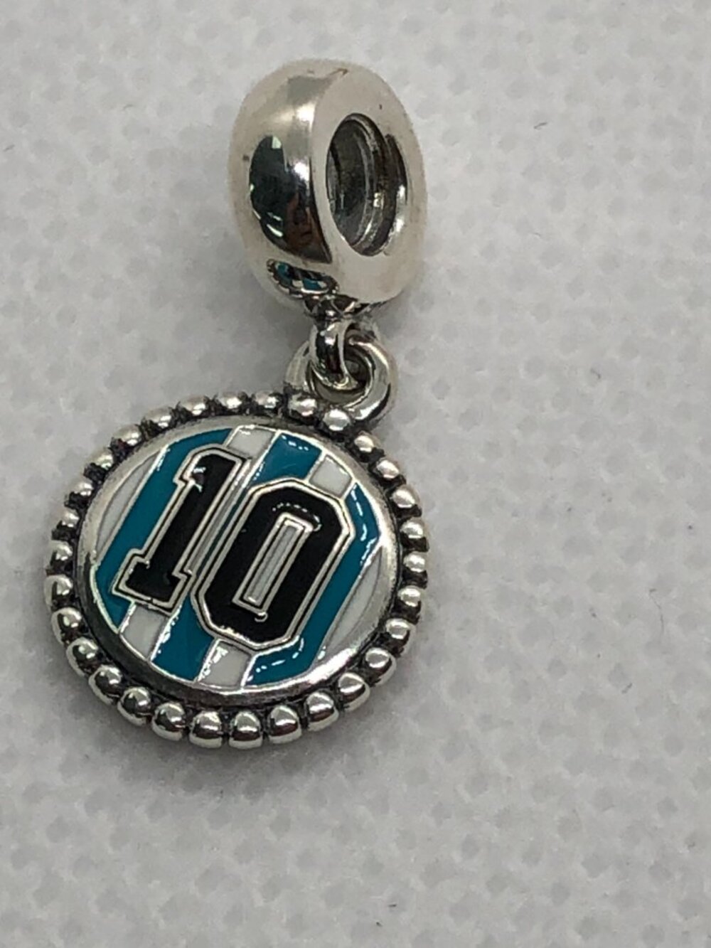 ✨ ✨Pandora Messi Number 10 Argentina Soccer Jersey Dangle Charm
